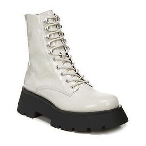 ❤️ LAST CHANCE Circus Sam Edelman Lolita Patent Faux Leather Lace Up Boots Sage